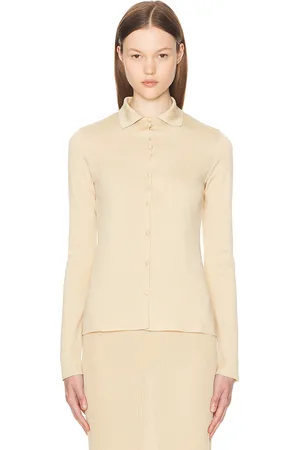 The Row Ikara Top in Champagne - Cream. Size L (also in S, XS).