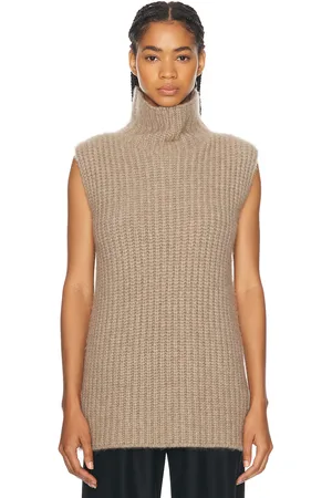 The Row Ilena Top in Beige - Beige. Size L (also in M, S, XS).