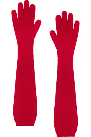 The Row Ivot Gloves in Firetruck - Red. Size all.