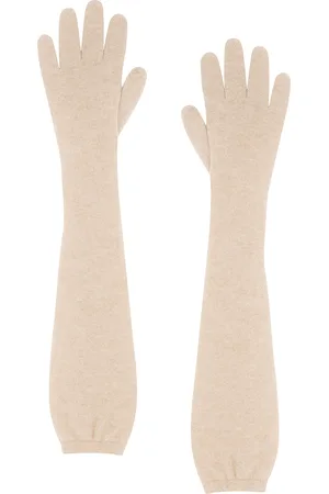 The Row Ivot Gloves in Gold Sand - Tan. Size all.