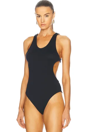 BODE Palmer Leotard Top in Black - Black. Size L (also in M, S).
