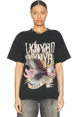 Philcos Lynyrd Skynyrd Free Bird Boxy Tee in Black Pigment - Black. Size L (also in M, S, XL/1X).