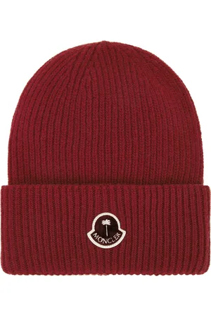 Moncler X Palm Angels Beanie in Red - Red. Size all.
