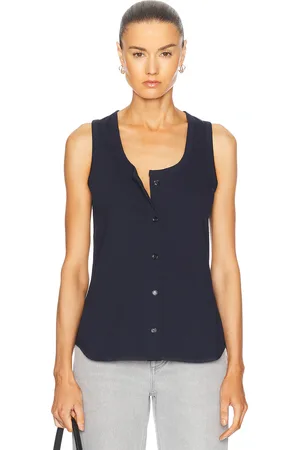 Bottega Veneta Tank Top in Abyss - Navy. Size L (also in M, S, XS).