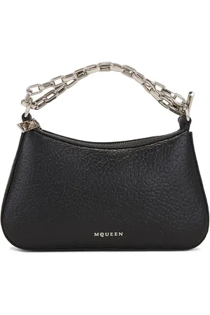 Alexander McQueen Cross Bar Pouch Bag in Black - Black. Size all.