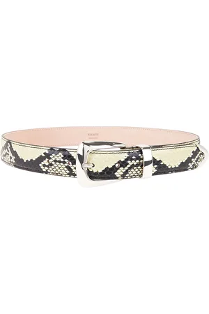 Khaite Benny 30mm Belt in Natural - Cream. Size 85 (also in ).