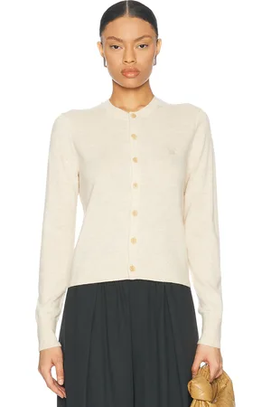 Acne Studios Keny Cardigan in Oatmeal Melange - Beige. Size M (also in S, XS).