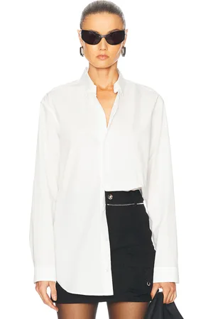 Moncler X Willow Smith Button Up Top in White - White. Size 38 (also in 40, 42, 44).
