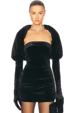 Norma Kamali Shruggie With Gloves in Black - Black. Size S (also in XS).