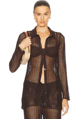 Haight Knit Luana Top in Brauna Brown - Chocolate. Size L (also in XS).