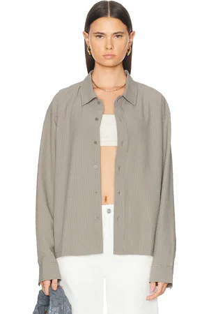 Museum of Peace and Quiet Vacation Button Up Shirt in Clay - Taupe. Size XL/1X (also in ).
