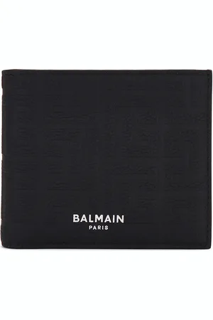 Balmain Flap Wallet in Black - Black. Size all.