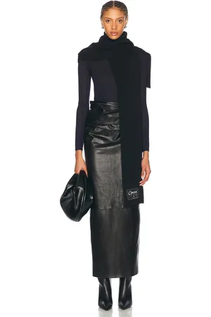 COPERNI Knitted Collar Scarf in Black - Black. Size all.