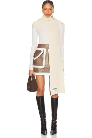 COPERNI Knitted Collar Scarf in Beige - Beige. Size all.