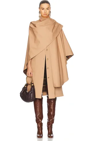 Chloé Cotton Gabardine Coat in Cheek - Beige. Size 38 (also in ).