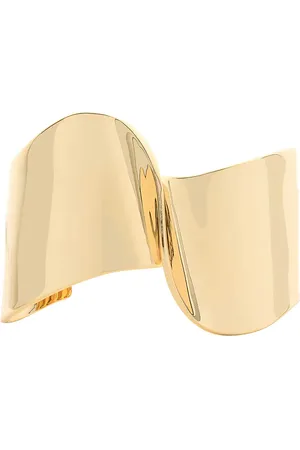 DEMARSON Livy Cuff Bracelet in Gold - Metallic Gold. Size all.