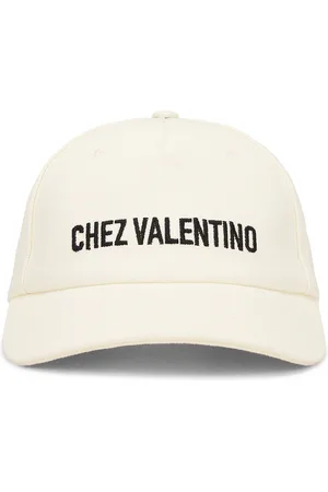 VALENTINO GARAVANI Chez Valentino Baseball Hat in Avorio & Nero - Black,White. Size 56 (also in 57, 58).