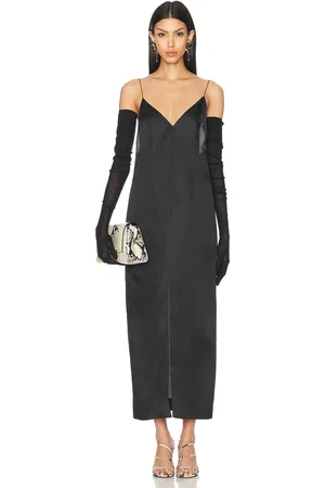 Khaite Tully Dress in Black - Black. Size 0 (also in 2).