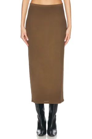 Acne Studios Esta Skirt in Mud Brown - Brown. Size M (also in ).