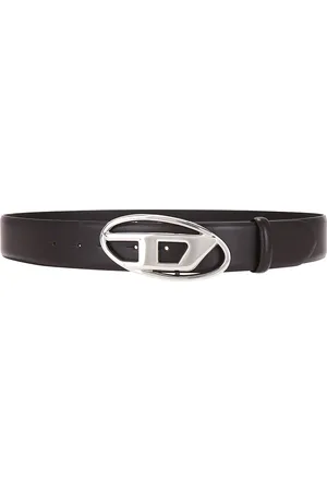 Diesel D Oval Belt in Brown - Brown. Size 100 (also in ).