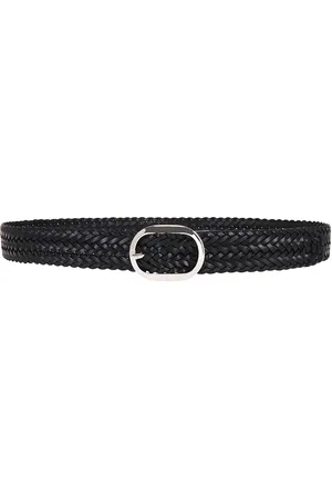 Tom Ford Woven Leather Oval Buckle Belt 30 Mm in Black - Black. Size 85 (also in 95).