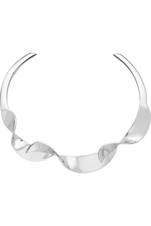DEMARSON Livy Collar Necklace in Silver - Metallic Silver. Size all.