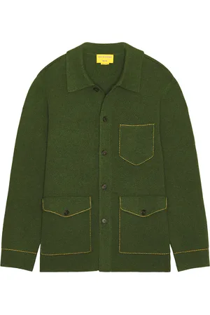 Guest In Residence Industry Collared Jacket in Jade - Dark Green. Size L (also in XS).