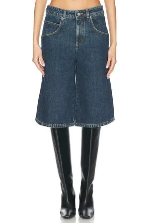Givenchy Denim Bermuda Short in Medium Blue - Blue. Size 24 (also in 25, 27).