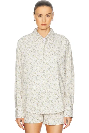 Comme Si La Shirt Classica in Emma Victoria - White. Size L (also in M, S, XS).