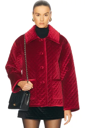 POSSE Marley Jacket in Deep Red - Red. Size L (also in M, S, XS).