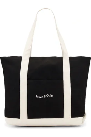 Museum of Peace and Quiet Wordmark Boat Tote in Black - Black. Size all.