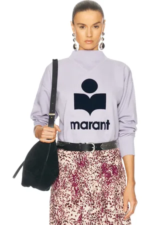 Isabel Marant Moby Sweatshirt in Lilac & Dark Navy - Lavender. Size 34 (also in 36, 38, 40).