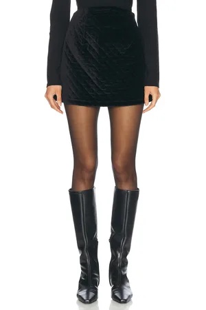 POSSE Romeo Mini Skirt in Black - Black. Size L (also in M, S, XS).