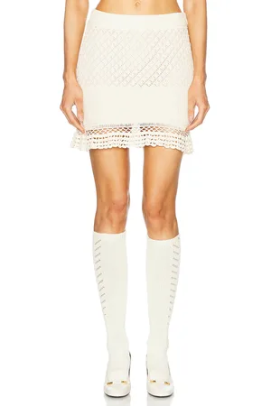 Staud Wolfgang Skirt in Ecru - Cream. Size XS (also in ).