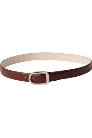 DEHANCHE Mija Belt in Mahogany & Silver - Tan. Size L (also in M, S, XS).