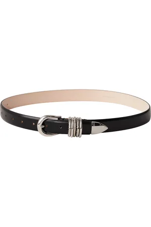 DEHANCHE Hollyhock Jewel Belt in Black & Silver - Black. Size M (also in XS).