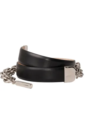 DEHANCHE Mother Belt in Black & Silver - Black. Size all.