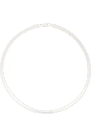 mega O 8 Necklace in Sterling Vermeil - Metallic Silver. Size all.
