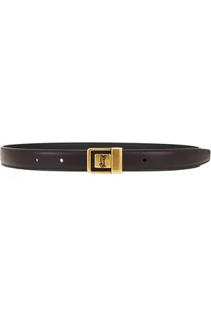 Saint Laurent Leather Belt in Brown Oak - Brown. Size 65 (also in 70, 75, 80, 85, 90).