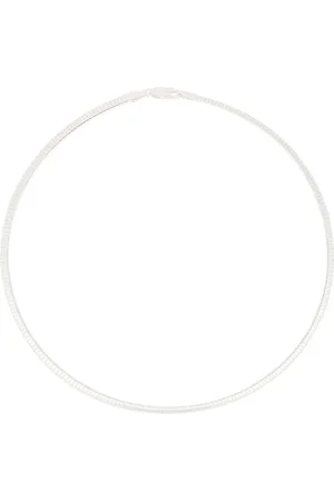 mega O 4 Necklace in Sterling Vermeil - Metallic Silver. Size all.