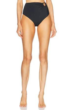 JOHANNA ORTIZ Marinera Bikini Bottom in Black - Black. Size L (also in ).