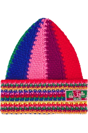 Emilio Pucci Wool Beanie in Multicolor - Pink. Size L (also in M, S).