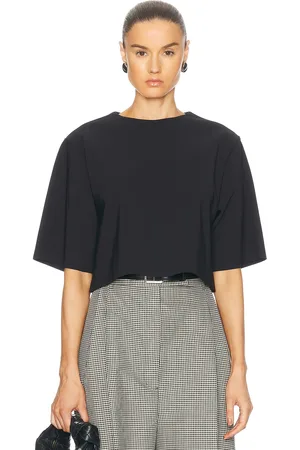 Rohe Scuba Crop Top in Black - Black. Size 36 (also in ).