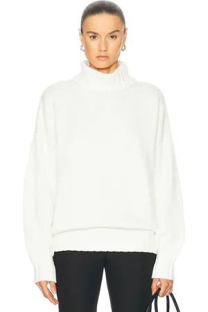 EAVES Karina Sweater in Ivory - White. Size L (also in M, S, XL, XS).