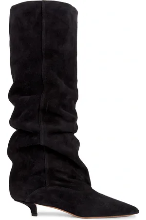 PARIS TEXAS Ines Boot 35 Heel in Off Black - Black. Size 36 (also in 37, 39, 39.5).