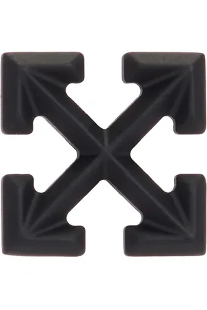 OFF-WHITE Arrow Mono Earring in Matte Black - Black. Size all.