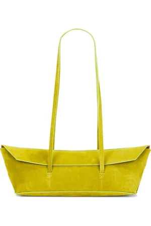 CHRISTOPHER ESBER Gondola Suede Mini Tote Bag in Chartreuse - Green. Size all.