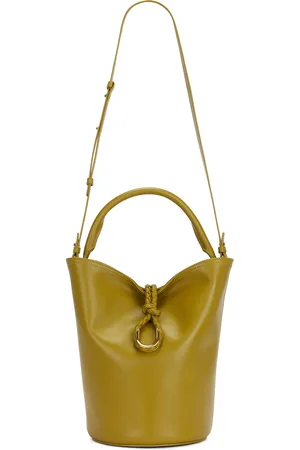 Bottega Veneta Liberta Bucket Bag in Limonite & Muse Brass - Olive,Lemon. Size all.