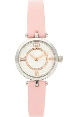 Gucci Ronda Quartz Movement Swiss Made Watch in Stainless Steel & Pink - Pink. Size all.