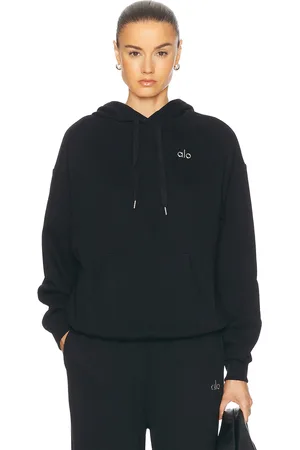 alo Accolade Hoodie in Black - Black. Size XS (also in ).